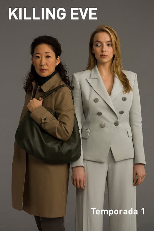 Cartel de la serie Killing Eve (2018), dirigida por Phoebe Waller-Bridge