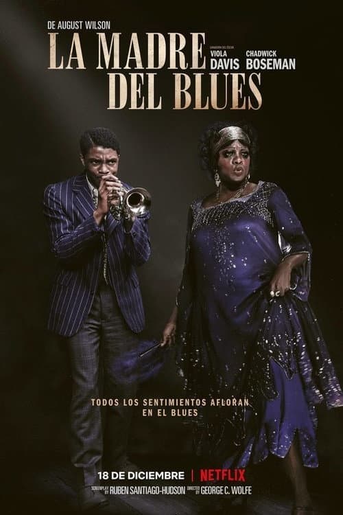 Cartel de la película La madre del blues (2020), dirigida por George C. Wolfe