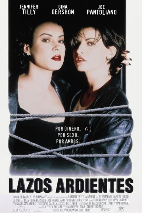 Cartel de la película Lazos ardientes (1996), dirigida por Lana Wachowski, Lilly Wachowski