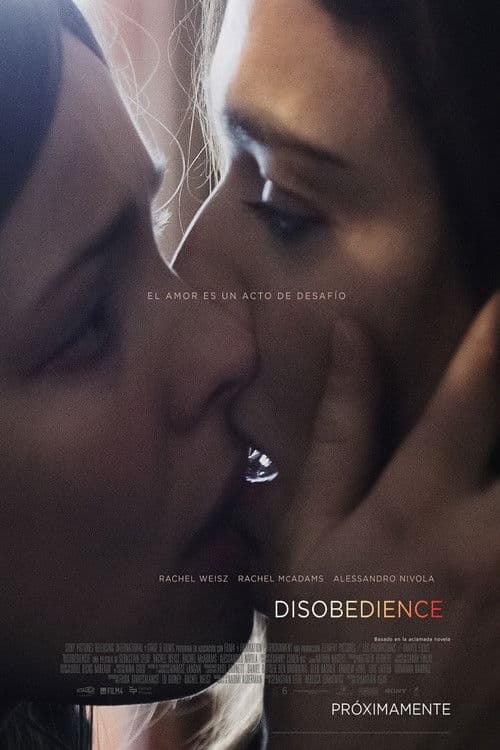 Cartel de la película Disobedience (2018), dirigida por Sebastián Lelio